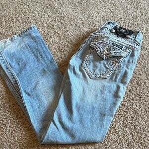Miss Me Light Blue Boot Cut Jeans